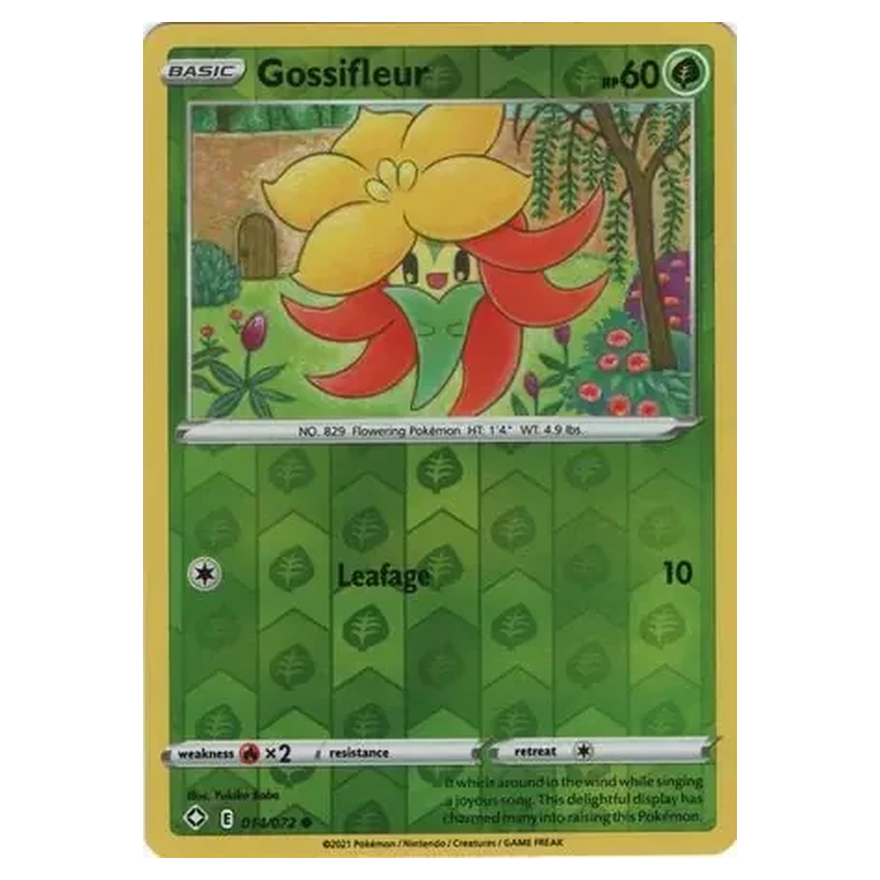 Gossifleur 014/072 Reverse Holo Pokémon single card from Shining Fates