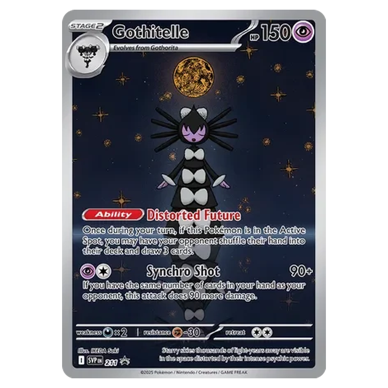 Gothitelle 211 Pokémon single card, SVP Black Star Promo