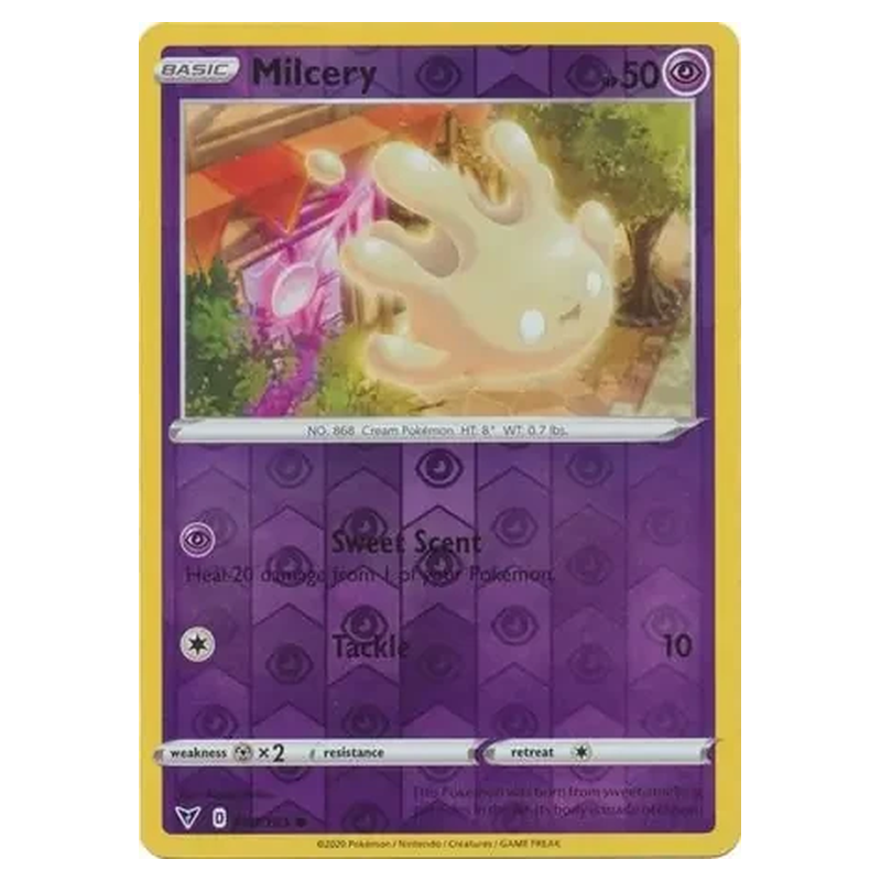 Milcery 080/185 Reverse Holo Pokémon single card from Vivid Voltage