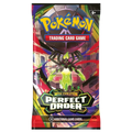 Sealed English Pokémon TCG Perfect Order booster pack featuring Mega Zygarde artwork