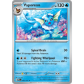 Vaporeon 022/131 Holo Rare Pokémon single card from Scarlet and Violet Prismatic Evolutions