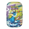 Sealed Vaporeon Mini Tin from Prismatic Evolutions