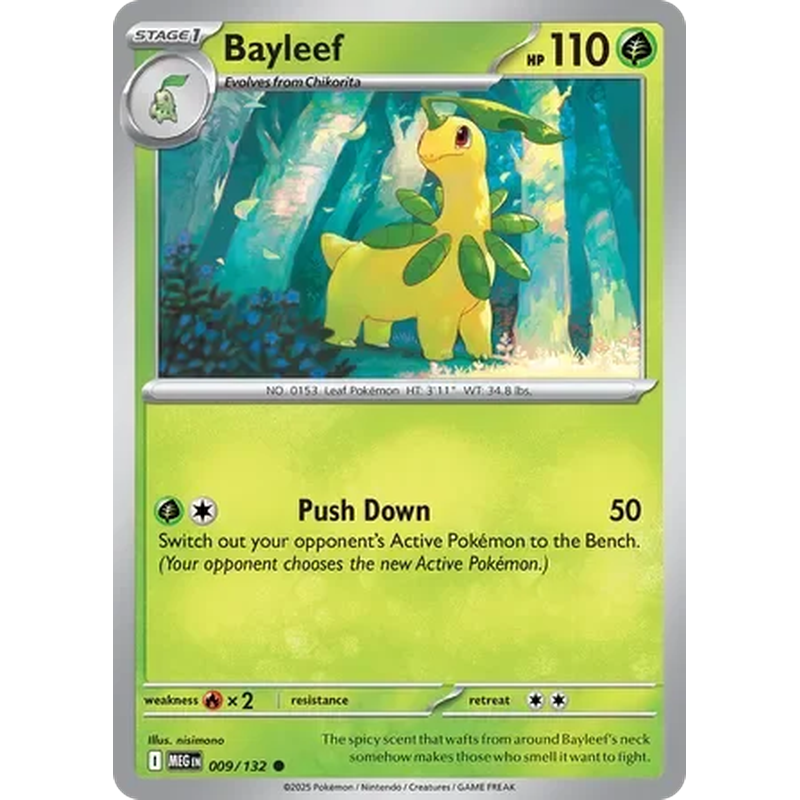 Bayleef (009/132) - Mega Evolution - Reverse Holo