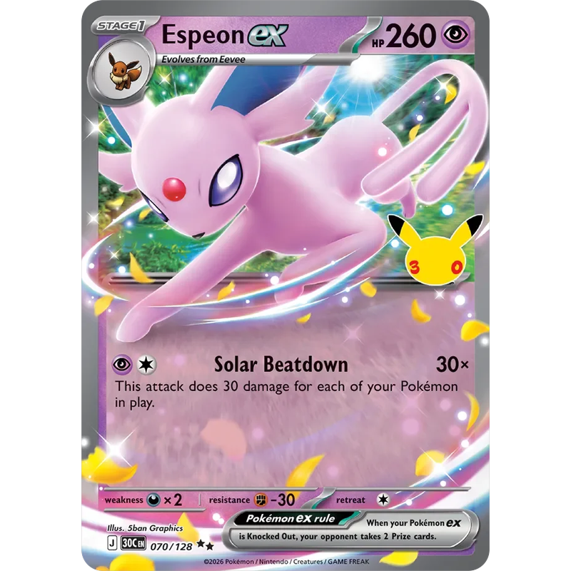 Espeon ex 070/128 - 30th Celebration