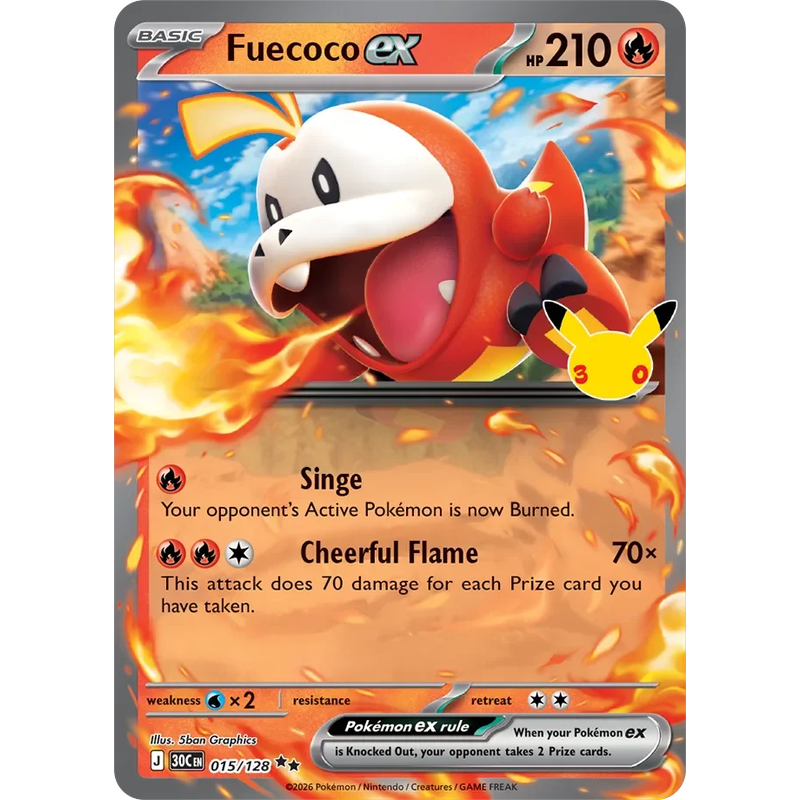 Fuecoco ex 015/128 - 30th Celebration