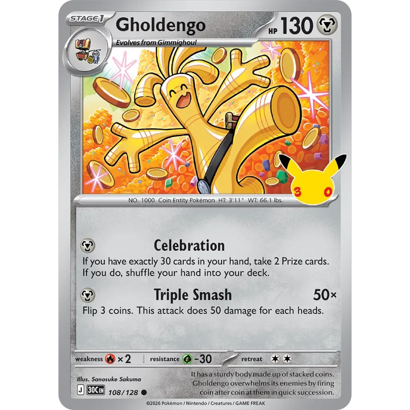 Gholdengo 108/128 - 30th Celebration
