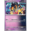Iron Boulder 046/131 Rare Pokémon single card from Prismatic Evolutions, Near Mint condition