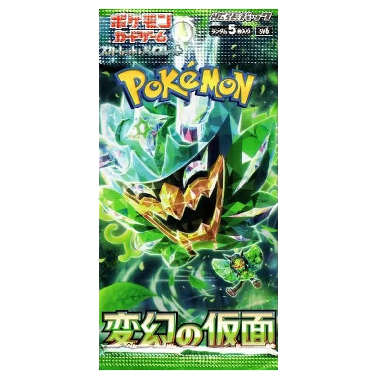 Sealed Japanese Pokémon TCG Mask of Change booster pack featuring Ogerpon artwork