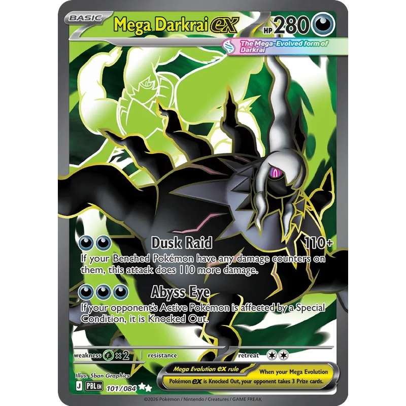 Mega Darkrai ex 101/084 - Pitch Black