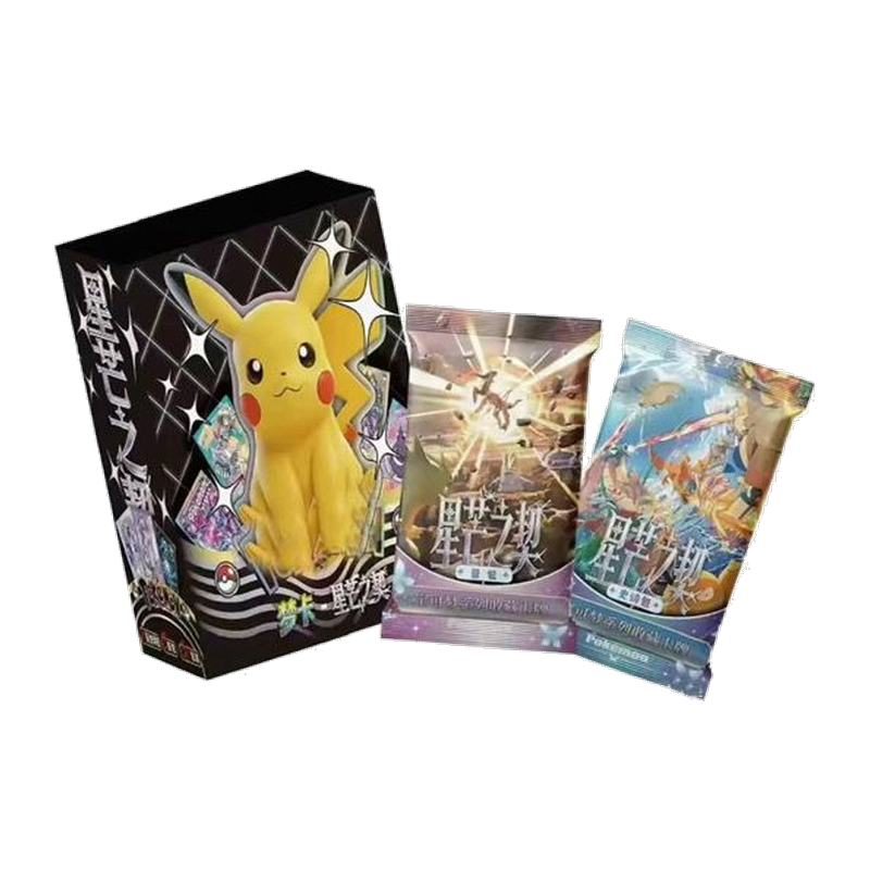 Sealed Chinese Pokémon TCG Menka booster box with Pikachu artwork