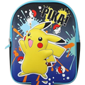 Pokémon Pika Splash backpack featuring Pikachu splash-art design, navy with blue trim
