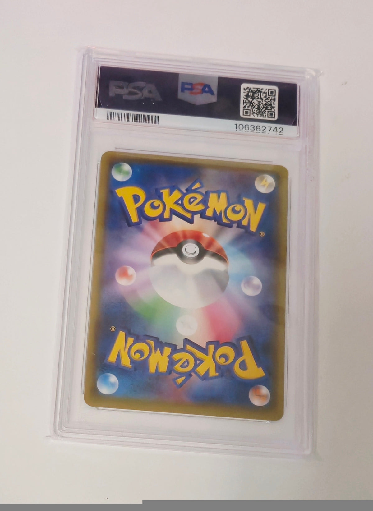 Graded Lapras GX 061/060 Japanese Sun and Moon Pokémon card, PSA 9, sealed in protective slab