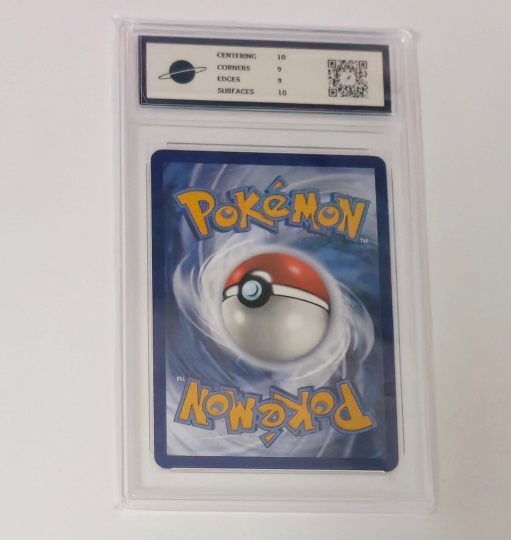 Graded Charmander 004/165 Scarlet and Violet 151 Pokémon Cosmos Holo card, RKT 9, sealed in protective slab