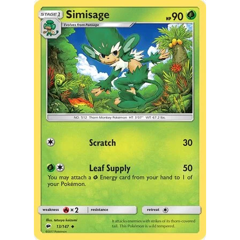 Simisage (13/147) - Burning Shadows