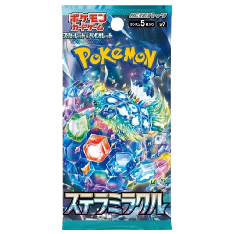 Sealed Japanese Pokémon TCG Stellar Miracle booster pack featuring Terapagos artwork