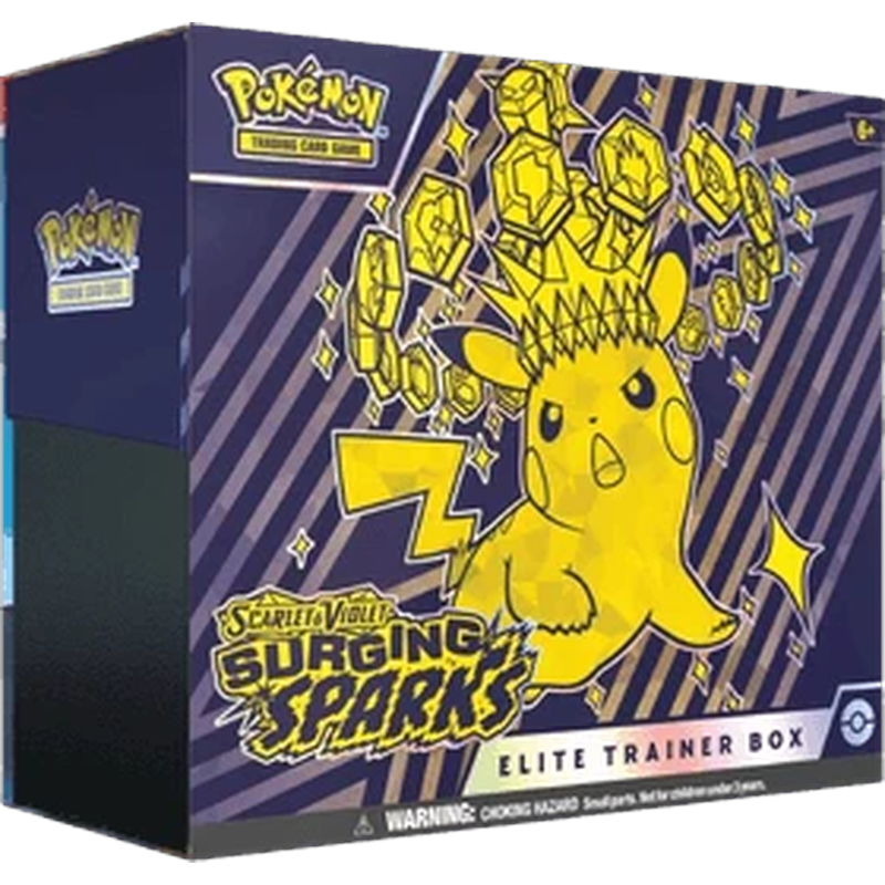 Sealed English Scarlet & Violet Surging Sparks Elite Trainer Box