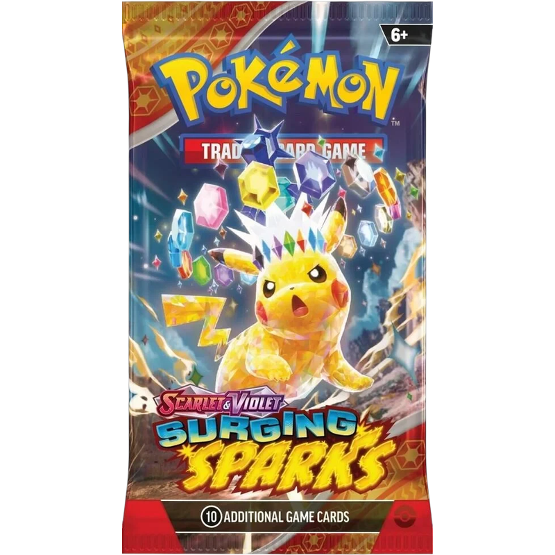 Sealed English Surging Sparks Scarlet and Violet booster pack