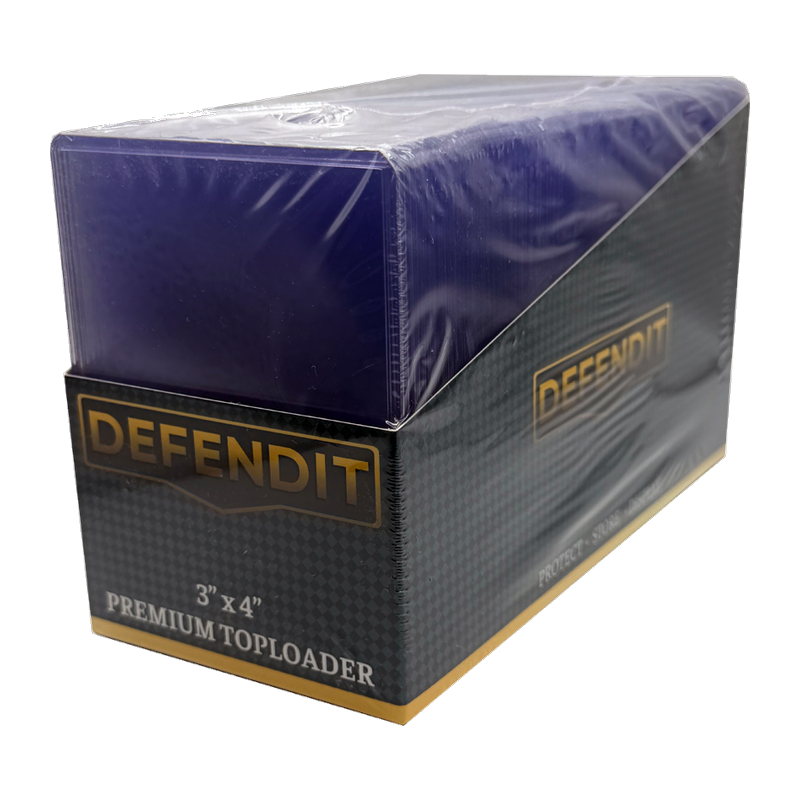 Defendit premium toploaders, pack of 100, rigid 3x4 inch card protectors