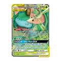 Graded Venusaur and Snivy GX 1/236 Cosmic Eclipse Pokémon Tag Team card, PSA 8, sealed in protective slab